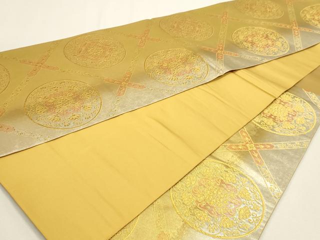 平和屋本店▼六通柄袋帯　国宝の美　本金箔　正絹　逸品　DABJ6078sf