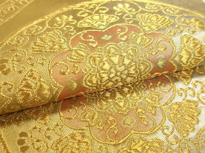 平和屋本店▼六通柄袋帯　国宝の美　本金箔　正絹　逸品　DABJ6078sf