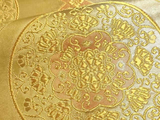 平和屋本店▼六通柄袋帯　国宝の美　本金箔　正絹　逸品　DABJ6078sf