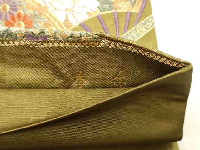 平和屋本店▼六通柄袋帯　唐織　天井絵古典　本金　正絹　逸品　DABJ6113sf