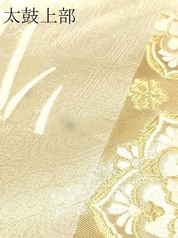 平和屋本店▼六通柄　本袋帯　唐織　花車文　純金二重金箔　正絹　逸品　DABJ6117sf