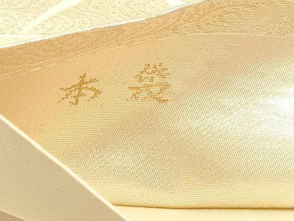 平和屋本店▼六通柄　本袋帯　唐織　花車文　純金二重金箔　正絹　逸品　DABJ6117sf