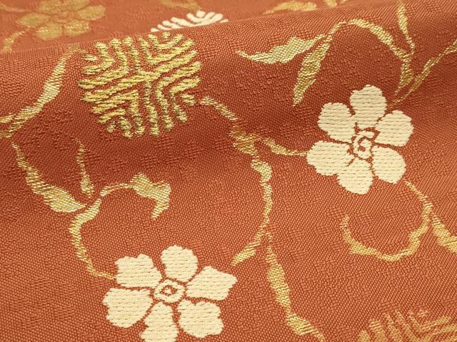 平和屋本店▼六通柄　本袋帯　竹山町笹づる　本金　正絹　逸品　DABJ6190sf