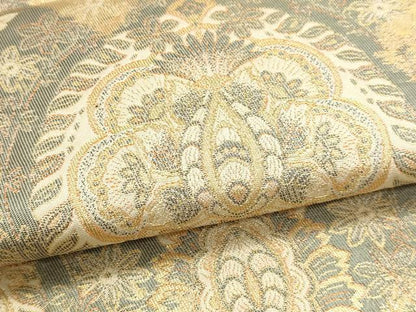 平和屋本店▼六通柄　本袋帯　正倉院花文　純金二重箔24Ｋ　正絹　逸品　DABJ6321sf
