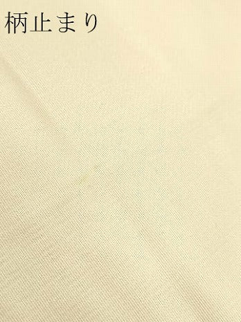 平和屋本店▼六通柄袋帯　唐織　雲取扇面双鶴図　純金箔　正絹　逸品　DABJ6395sf