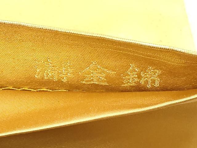 平和屋本店●加賀友禅の巨匠　初代　由水十久　西陣　長嶋成織物　ながしま帯　太鼓柄袋帯　一鼓　本金箔　瀞金錦　正絹　逸品　DABJ6487sf