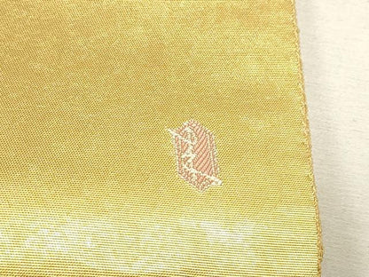 平和屋本店●二代目・由水十久　本加賀友禅　西陣　長嶋成織物　ながしま帯　太鼓柄袋帯 子とろことろ 本金箔 瀞金錦 正絹 逸品 DABJ6496sf