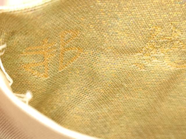 平和屋本店▼西陣　まいづる謹製　六通柄袋帯　洛中洛外　純金箔　正絹　逸品　DABJ6516sf