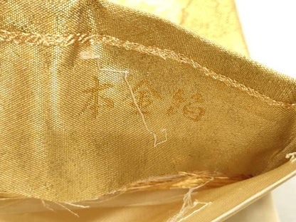 平和屋本店▼六通柄袋帯　ことほぎの帯　枝梅文　本金箔　正絹　逸品　DABJ6519sf