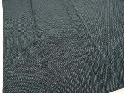 平和屋着物▽本塩沢　単衣　絣文様　証紙付き　正絹　逸品　DABJ6525du