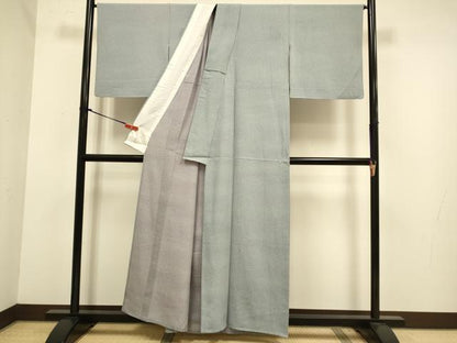 平和屋着物▽上質な小紋　単衣　霞文　暈し染め　正絹　逸品　DABJ6528du