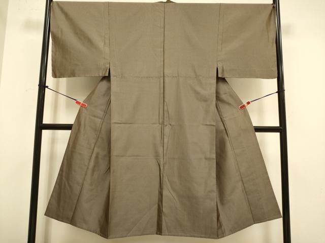 平和屋着物▽男性　紬　単衣　縞　正絹　逸品　未使用　DABJ6530du