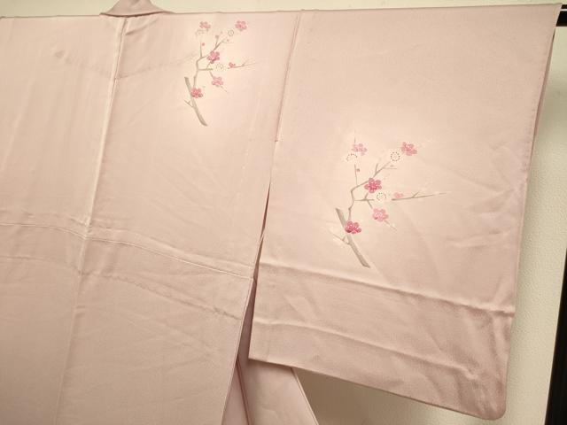 平和屋着物▽訪問着　単衣　枝花文　暈し染め　正絹　逸品　DABJ6542du