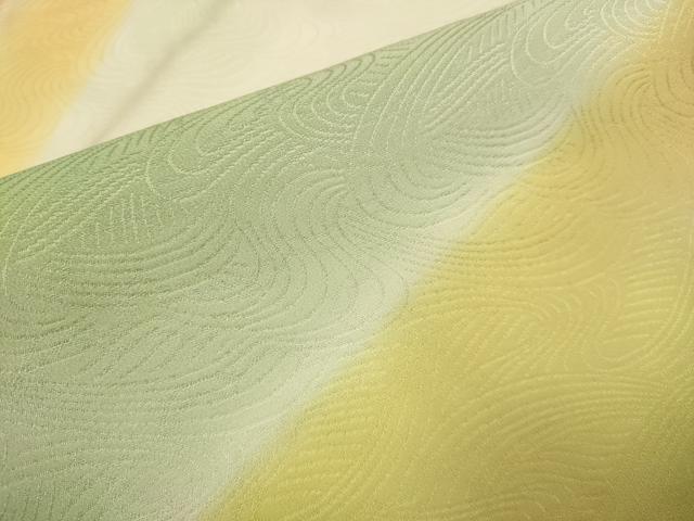 平和屋着物▽訪問着　単衣　流水文　暈し染め　正絹　逸品　DABJ6546du
