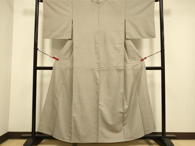 平和屋着物▽上質な小紋　単衣　縞　正絹　逸品　DABJ6556du