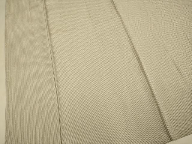 平和屋着物▽上質な小紋　単衣　縞　正絹　逸品　DABJ6560du