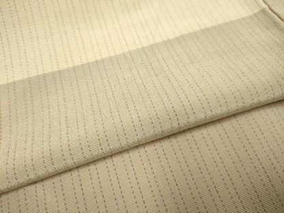 平和屋着物▽上質なお召　単衣　横段文　正絹　逸品　DABJ6561du