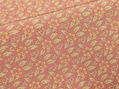 平和屋着物▽上質な小紋　単衣　草花文　正絹　逸品　DABJ6562du