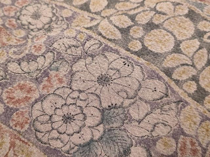 平和屋着物▽上質な小紋　単衣　辻が花　鬼しぼ縮緬　正絹　逸品　DABJ6569du