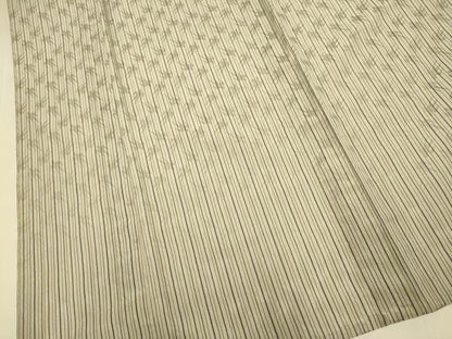 平和屋着物▽米沢　白根沢　涼風　単衣　綟子織　もじり織　燕　正絹　逸品　DABJ6579du