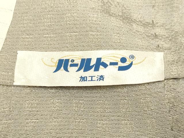 平和屋着物▽上質な小紋　単衣　格子　正絹　逸品　DABJ6614du