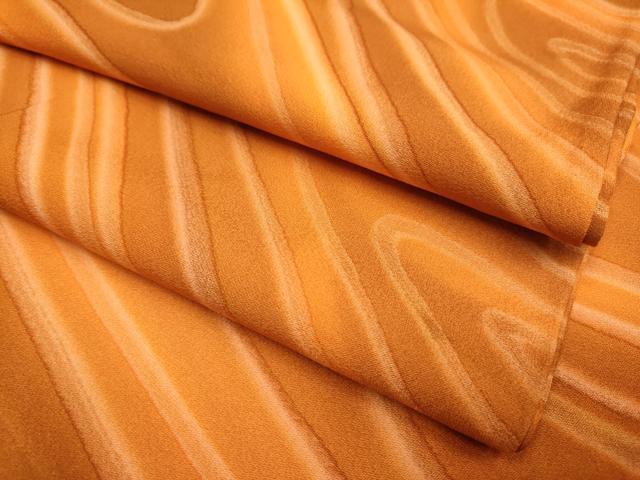 平和屋着物▽上質な小紋　単衣　流水文　正絹　逸品　DABJ6620du