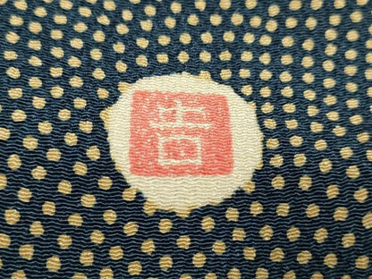 平和屋着物●和染紅型　栗山紅型　栗山吉三郎　小紋　鮫小紋柄　正絹　逸品　DABJ6658du