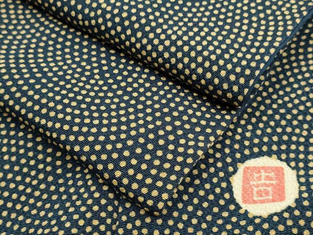 平和屋着物●和染紅型　栗山紅型　栗山吉三郎　小紋　鮫小紋柄　正絹　逸品　DABJ6658du