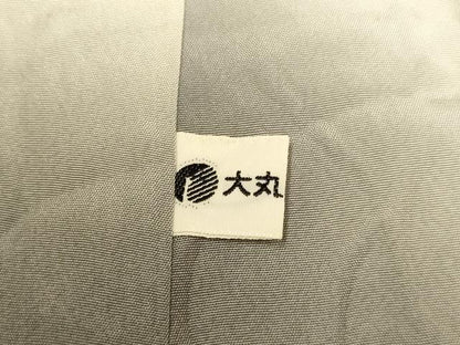 平和屋着物●二代目更甚　江戸更紗　小紋　紬地　更紗花鳥文　大丸扱い　正絹　逸品　未使用　DABJ6687du