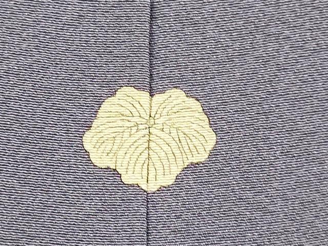 平和屋着物●上質な色無地　濃い鳩羽色　正絹　逸品　DABJ6705du