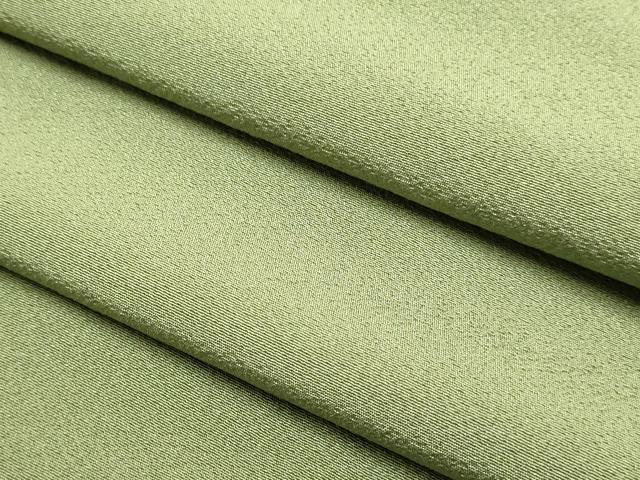平和屋着物●上質な色無地　濃い柳茶色　正絹　逸品　DABJ6711du