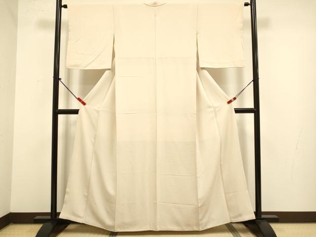 平和屋着物●上質な色無地　肌色　正絹　逸品　DABJ6712du