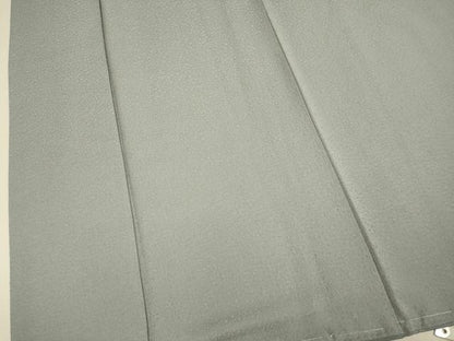 平和屋着物●上質な色無地　干割れ地紋　銀鼠色　正絹　逸品　DABJ6713du