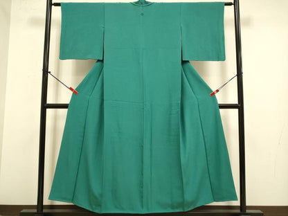 平和屋着物●上質な色無地　天鵞絨色　正絹　逸品　DABJ6719du
