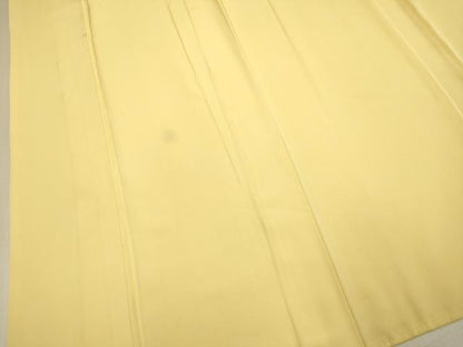 平和屋着物●上質な色無地　蜂蜜色　正絹　逸品　DABJ6721du