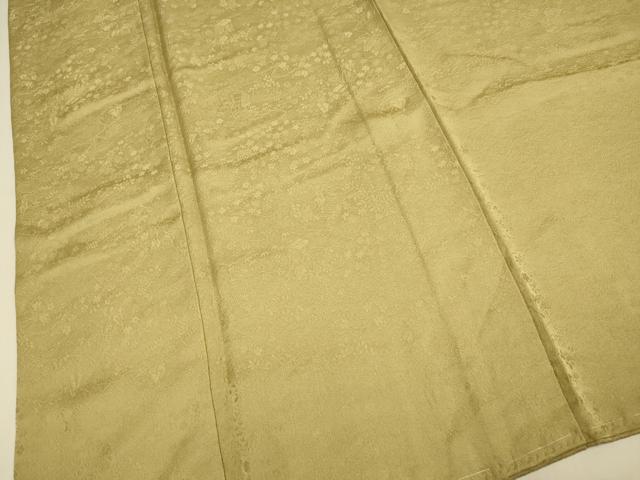 平和屋着物●上質な色無地　人物風景地紋　桑染色　正絹　逸品　DABJ6723du