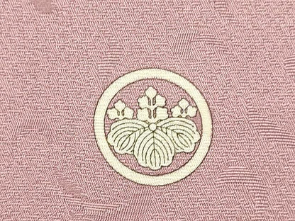 平和屋着物●上質な色無地　抽象文様　鴇浅葱色　正絹　逸品　DABJ6732du