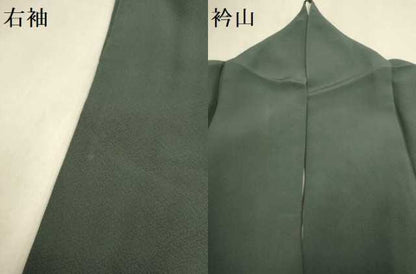平和屋着物●訪問着　刺繍　飛鶴風景文　松竹梅　金彩　正絹　逸品　DABJ6733du