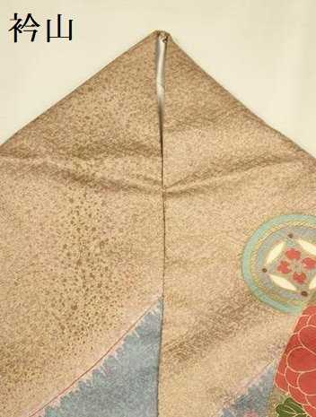 平和屋着物●豪華振袖　駒刺繍　扇面吉祥花文　金彩　正絹　逸品　DABJ6900du