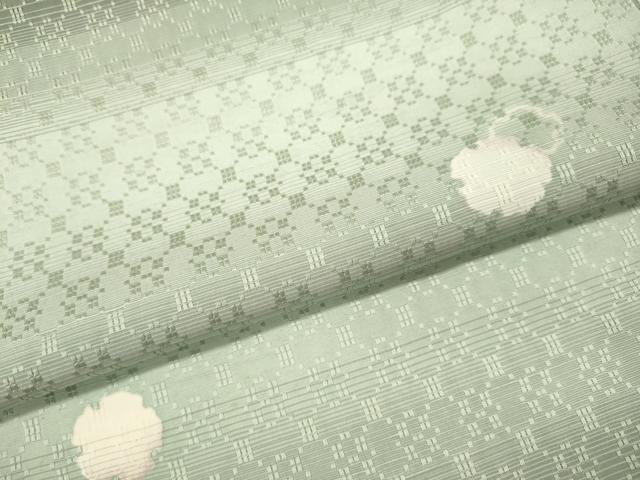 平和屋着物●上質な紬　花織　雪輪　正絹　逸品　DABJ6912du