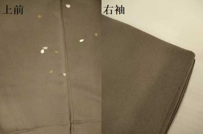平和屋着物●訪問着　刺繍　舞桜文　金彩　正絹　逸品　DABJ6918du