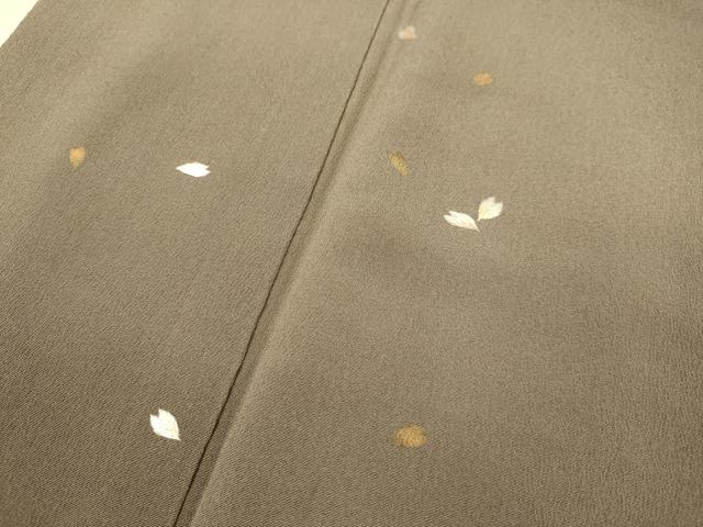 平和屋着物●訪問着　刺繍　舞桜文　金彩　正絹　逸品　DABJ6918du