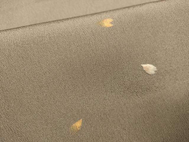 平和屋着物●訪問着　刺繍　舞桜文　金彩　正絹　逸品　DABJ6918du