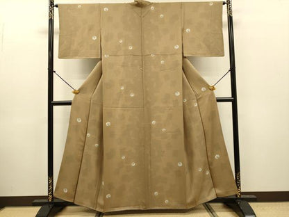 平和屋着物●上質な小紋　兎　正絹　逸品　DABJ6921du