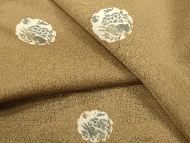 平和屋着物●上質な小紋　兎　正絹　逸品　DABJ6921du