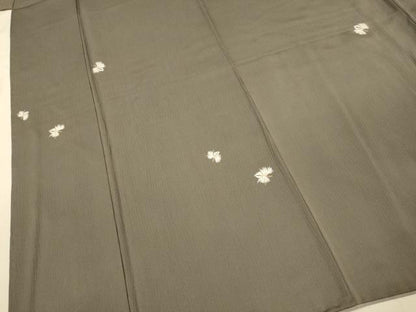 平和屋着物●上質な小紋　舞花文　正絹　逸品　DABJ6925du