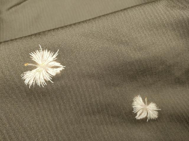 平和屋着物●上質な小紋　舞花文　正絹　逸品　DABJ6925du