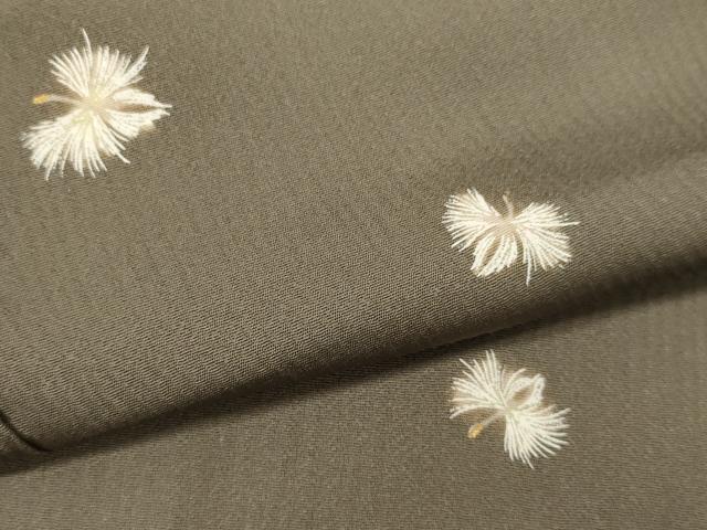 平和屋着物●上質な小紋　舞花文　正絹　逸品　DABJ6925du