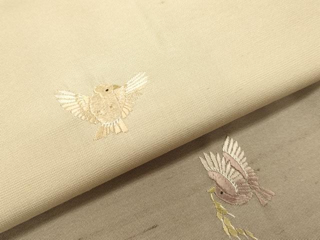 平和屋着物●訪問着　紬地　総刺繍　童子遊び　正絹　逸品　DABJ6934du