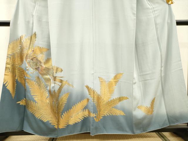 平和屋着物▼豪華色留袖　螺鈿　群鳥　暈し染　金彩　正絹　逸品　DABJ7001fe